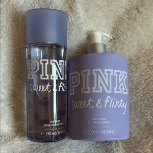PINK Sweet and Flirty lotion and body mist Set